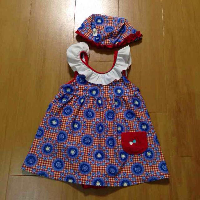 Petit jam(プチジャム)のプチジャム♡110cm♡水着＆帽子セット キッズ/ベビー/マタニティのキッズ服女の子用(90cm~)(その他)の商品写真