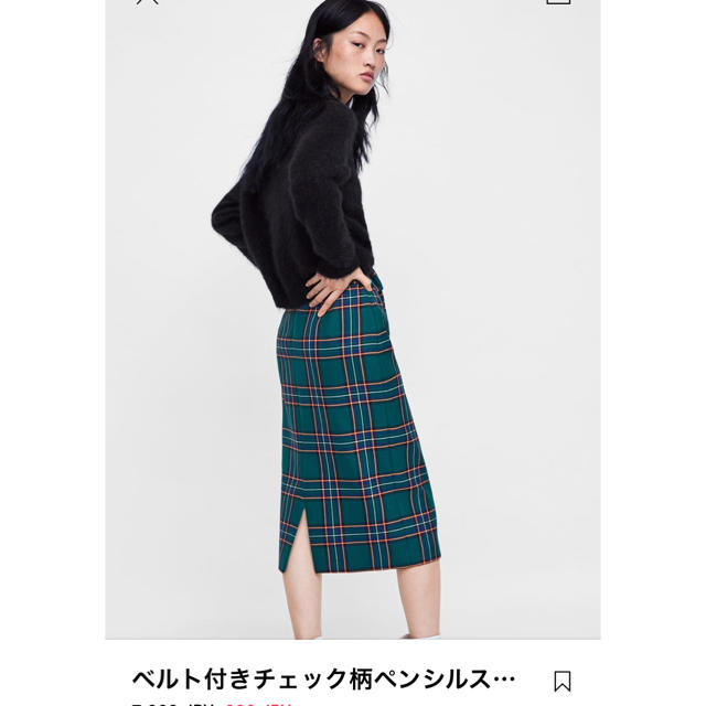 ZARA(ザラ)のザラ★チェックスカート美品 レディースのスカート(ひざ丈スカート)の商品写真