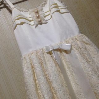 アンジェリックプリティー(Angelic Pretty)のAngelic Pretty 無地レースJSK(ひざ丈ワンピース)