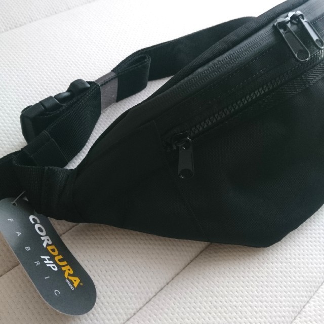 CORDURA★ウエストポーチ(黒) メンズのバッグ(ウエストポーチ)の商品写真