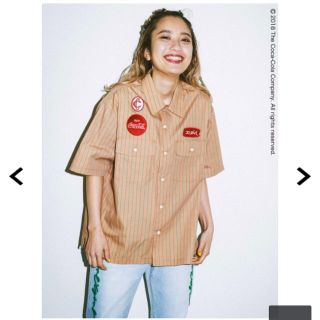 エックスガール(X-girl)の未使用 COCA-COLA BY X-GIRL S/S WORK SHIRT(シャツ/ブラウス(半袖/袖なし))