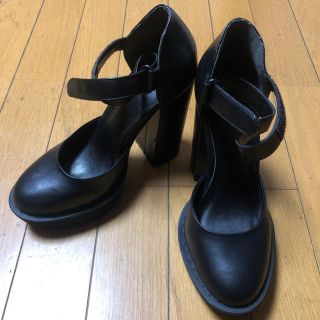 エモダ(EMODA)のEMODA チャンキーヒールパンプス 23 ブラック(ハイヒール/パンプス)