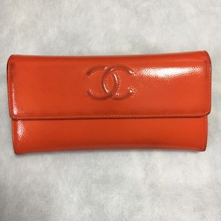 シャネル(CHANEL)のCHANEL☆オレンジ長財布(財布)