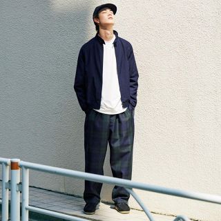 COMOLI - COMOLI BEAMS 別注 ウールサージ 18AW 紺 スウィングトップ ...