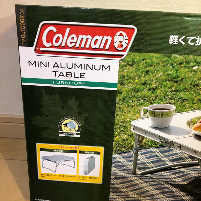 Coleman(コールマン)の【新品 送料込】廃番品　コールマン　アルミミニテーブル スポーツ/アウトドアのアウトドア(テーブル/チェア)の商品写真