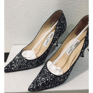 ジミーチュウ(JIMMY CHOO)のジミーチュウ ☆定価7.2グリッター美品(ハイヒール/パンプス)