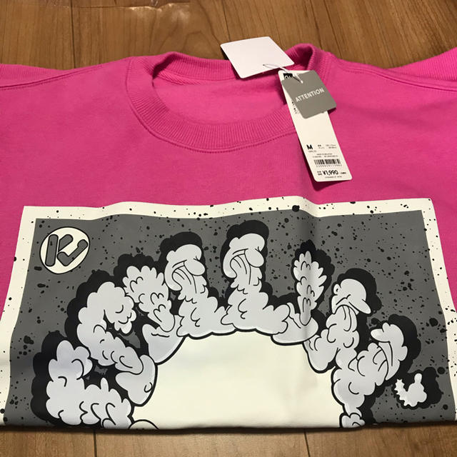 スウェット 長袖 ＳGU×KIM JONES (KJ) ＫＪ ピンク pink  メンズのトップス(スウェット)の商品写真