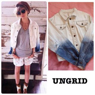 アングリッド(Ungrid)の値下げ！新品♡ブリーチグラデGジャン(Gジャン/デニムジャケット)