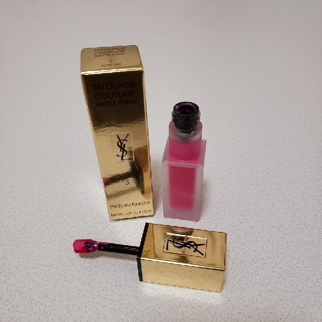 Yves Saint Laurent Beaute(イヴサンローランボーテ)の(新品未使用)YSL♡タトワージュ クチュール #3 コスメ/美容のベースメイク/化粧品(口紅)の商品写真