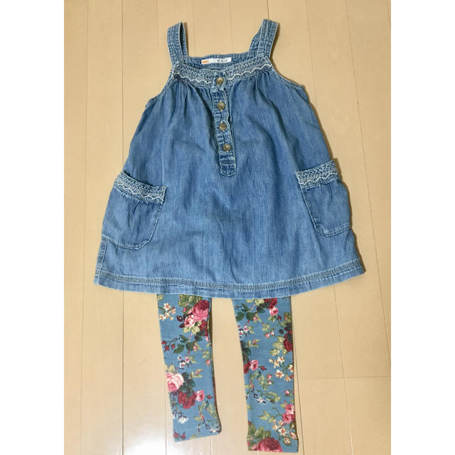 Amber(アンバー)の新品 amber 花柄 レギンス パンツ セラフ キッズ/ベビー/マタニティのキッズ服女の子用(90cm~)(パンツ/スパッツ)の商品写真