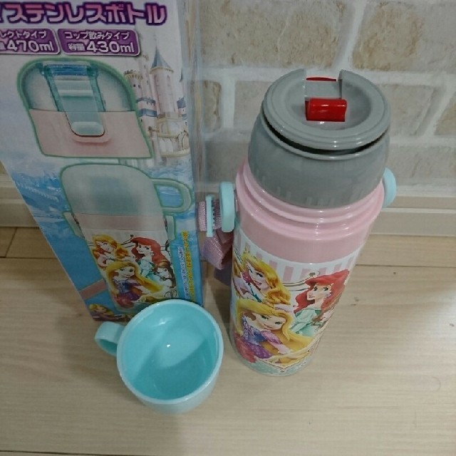 Disney(ディズニー)の新品 プリンセス 超軽量 2wayステンレスボトル 470ml キッズ/ベビー/マタニティの授乳/お食事用品(水筒)の商品写真