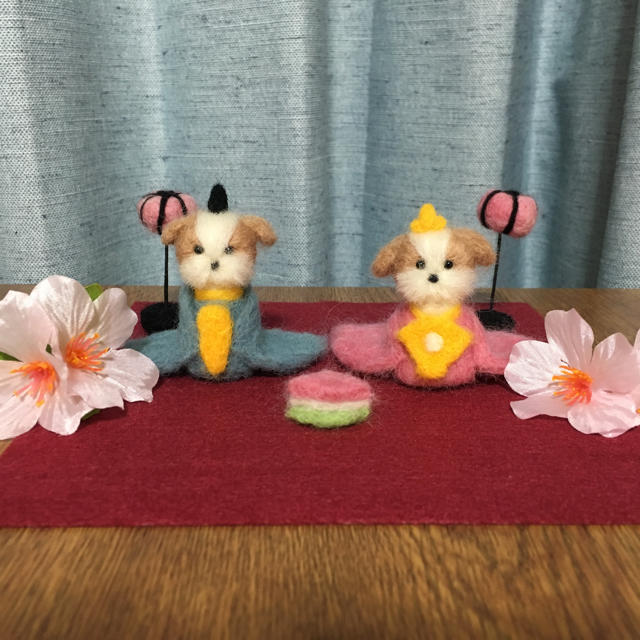 羊毛フェルト シーズーのひな祭り の通販 By むくみく S Shop ラクマ 羊毛フェルト シーズーのひな祭り の通販 By むくみく S Shop ラクマ