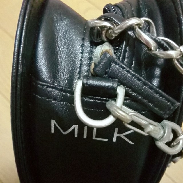 MILK(ミルク)のMILK ハートバッグ 黒 レディースのバッグ(ショルダーバッグ)の商品写真