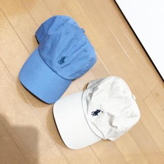 ポロラルフローレン(POLO RALPH LAUREN)の定価9612円 新品未使用タグ付き RALPHLAUREN ロゴキャップブルー(キャップ)