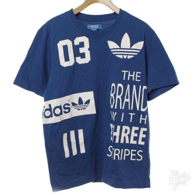 adidas(アディダス)のUSED adidas プリント半袖Tシャツ　状態A メンズのトップス(Tシャツ/カットソー(半袖/袖なし))の商品写真