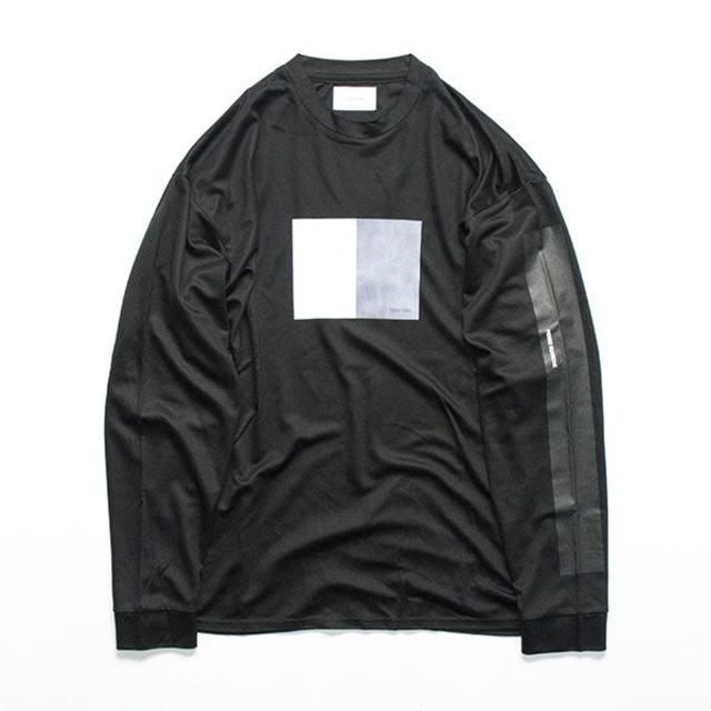 stein/シュタイン 黒M OVERSIZED LONG SLEEVE TEE - Tシャツ