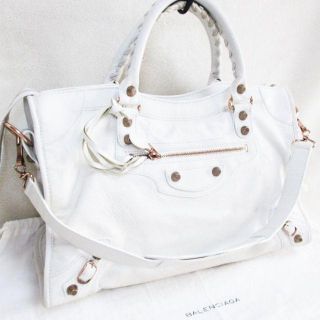 バレンシアガ(Balenciaga)のバレンシアガ ザ・シティ 115748 ハンドバッグ ショルダー ピュアホワイト(ハンドバッグ)