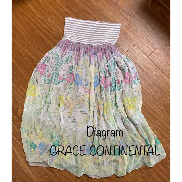 GRACE CONTINENTAL(グレースコンチネンタル)の⌘Diagram GRACE CONTINENTAL ワンピース ⌘ レディースのワンピース(ロングワンピース/マキシワンピース)の商品写真