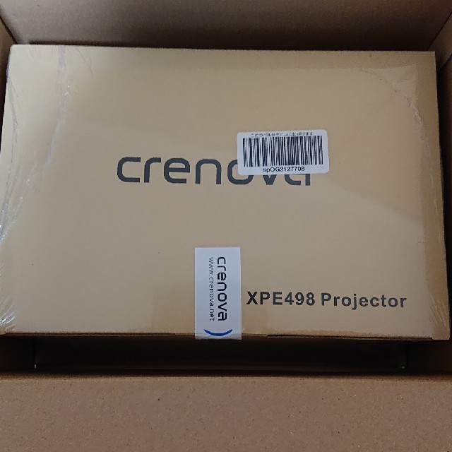 【新品】crenova XPE498プロジェクター スマホ/家電/カメラのテレビ/映像機器(プロジェクター)の商品写真