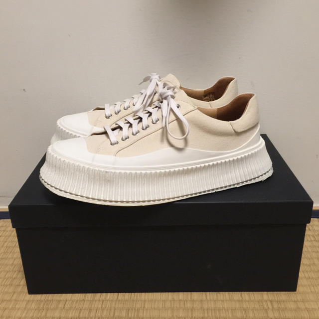 【美品】JIL SANDER ジルサンダー プラットフォームスニーカー 39