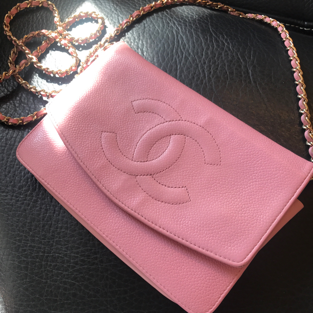 春夏新作モデル CHANEL ピンク チェーンウォレット CHANEL シャネル