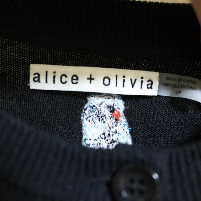 alice+olivia カーディガン フクロウ 刺繍 2