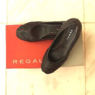 リーガル(REGAL)の【状態良し✨】REGAL  レザーフラットパンプス💖(ハイヒール/パンプス)