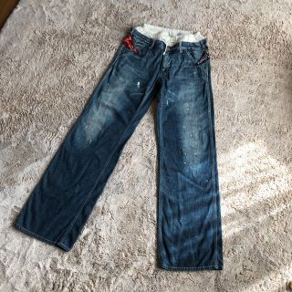 デニムダンガリー(DENIM DUNGAREE)のデニム＆ダンガリー  ペイントデニムパンツ ペインターデニム160cm(パンツ/スパッツ)