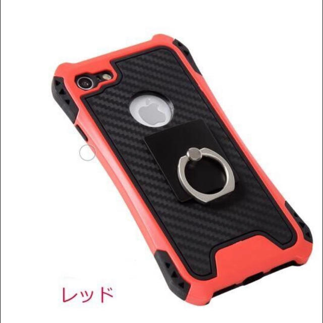 新品 iPhoneケース 耐衝撃 レッド 赤の通販 by peach.Jr's shop｜ラクマ