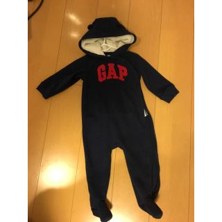 ベビーギャップ(babyGAP)のbaby gap ベビー ギャップ 80 クマ耳 ロンパース(ロンパース)