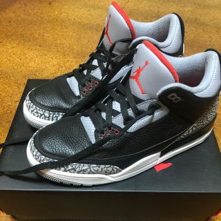 ナイキ(NIKE)のAir Jordan 3 retro og black cement(スニーカー)