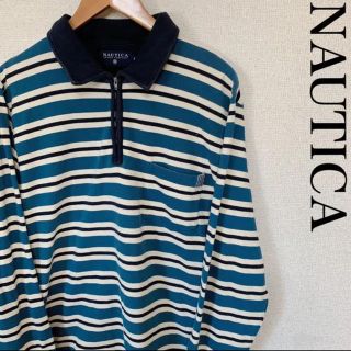 ノーティカ(NAUTICA)のNAUTICA ノーティカ ラガーシャツ ボーダー柄 ハーフジップ 0116(シャツ)