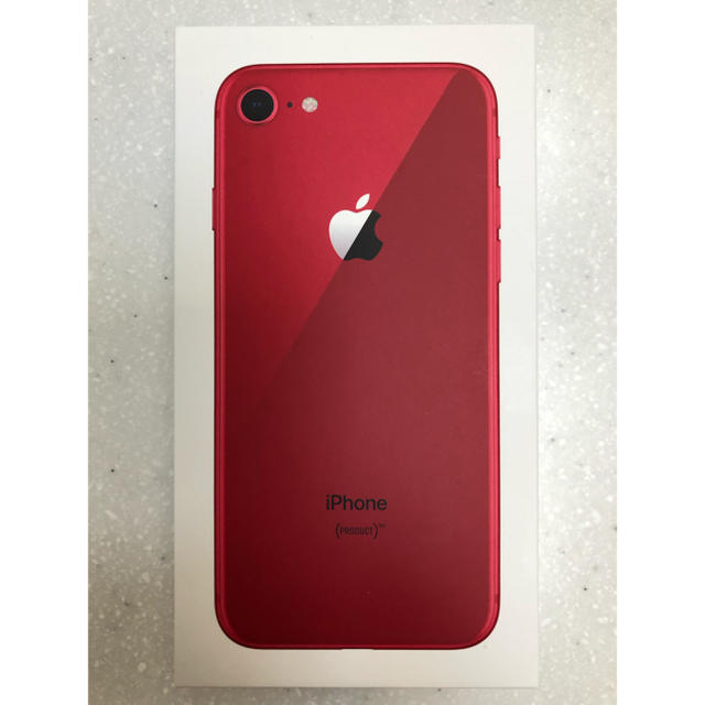 【超特価】 Apple - (SIMロック解除済) 64G Red iPhone8 au スマートフォン本体