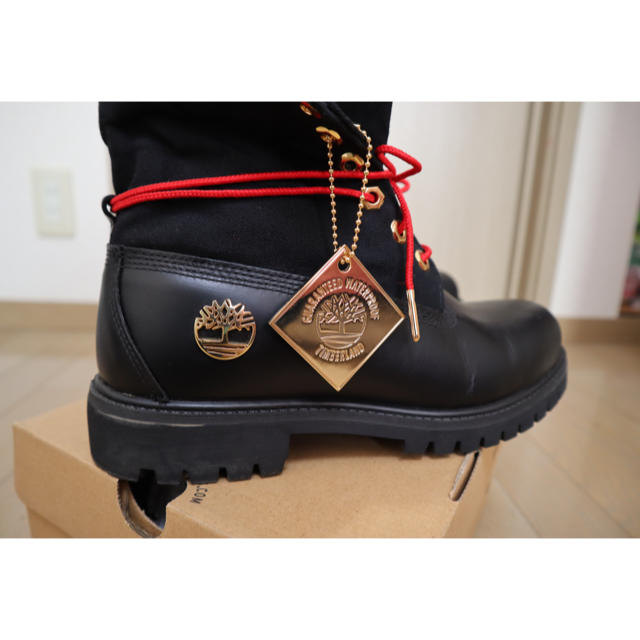 Timberland - 【激レア】Timberland 黒×赤 ブーツの通販 by 大 Timberland - 【激レア】Timberland 黒×赤 ブーツの通販 by 大