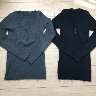 ギャップ(GAP)のGAP リブVネックセーター 2枚セット(ニット/セーター)