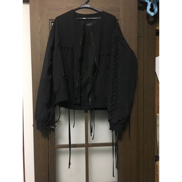 unused 16ss レースアップブルゾン