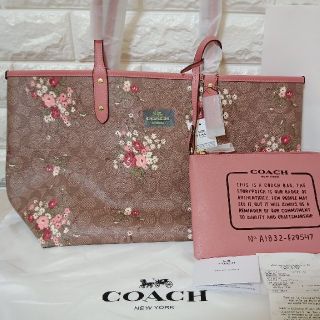 コーチ(COACH)の値下げ【COACH】花柄コーチバッグ　新品正規品(トートバッグ)