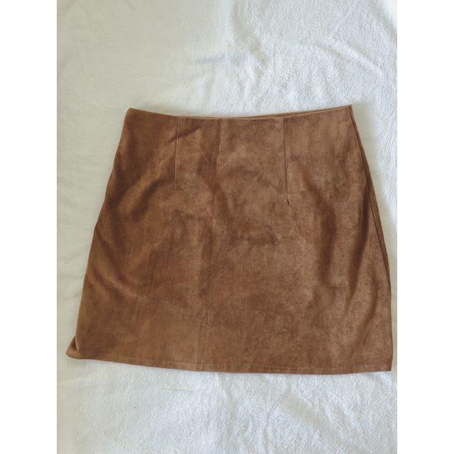 dholic(ディーホリック)のDHOLICディーホリック スエードライクミニスカート （ダークベージュ） レディースのスカート(ミニスカート)の商品写真