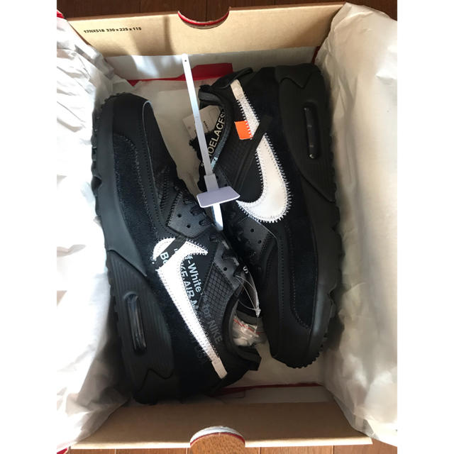 nike×off-white  airmax 90Black黒ブラックSIZE