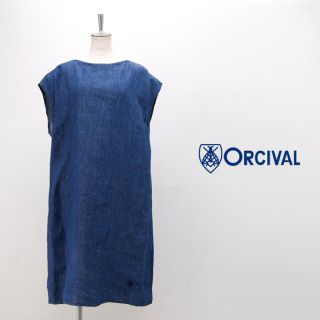 オーシバル(ORCIVAL)のORCIVAl リネンデニムワンピ♪(ひざ丈ワンピース)