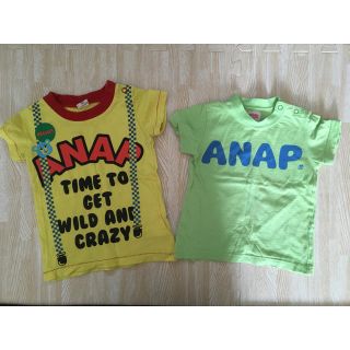 アナップキッズ(ANAP Kids)のANAPkids Tシャツ 2枚セット(Tシャツ/カットソー)