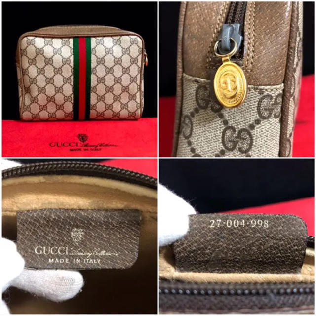 Gucci(グッチ)の☆ 美品 希少 グッチ オールドグッチ シェリーライン クラッチバック ポーチ レディースのバッグ(クラッチバッグ)の商品写真