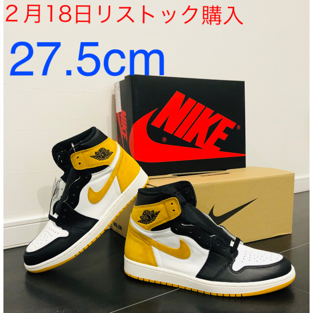 NIKE(ナイキ)のAIR JORDAN 1  YELLOW OCHRE  27.5cm   メンズの靴/シューズ(スニーカー)の商品写真