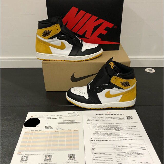 NIKE(ナイキ)のAIR JORDAN 1  YELLOW OCHRE  27.5cm   メンズの靴/シューズ(スニーカー)の商品写真