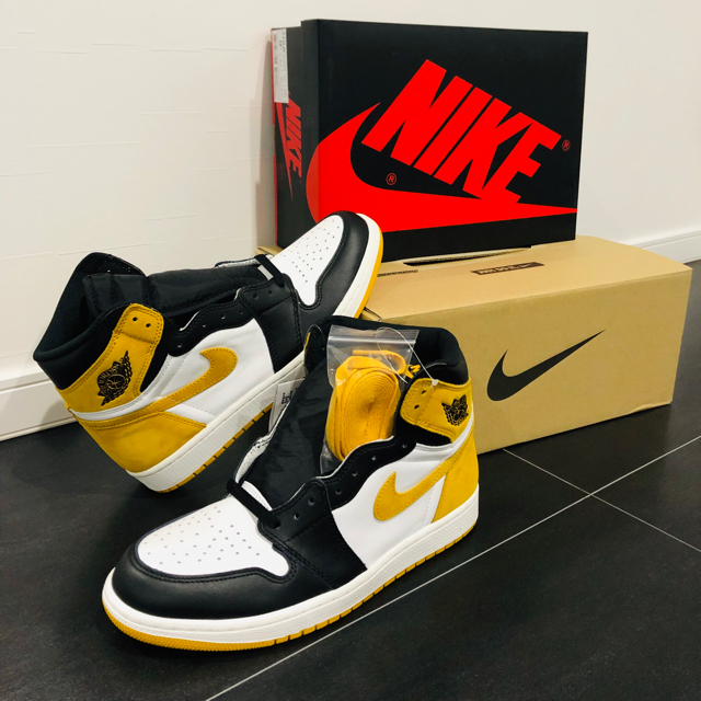 NIKE(ナイキ)のAIR JORDAN 1  YELLOW OCHRE  27.5cm   メンズの靴/シューズ(スニーカー)の商品写真