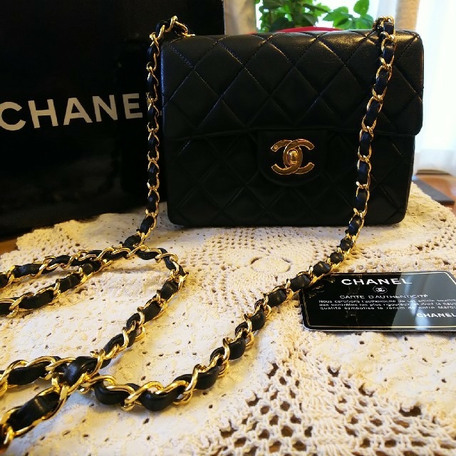 バッグ美品 シャネル ミニマトラッセ バッグ CHANEL ハンドバッグ ラムスキン