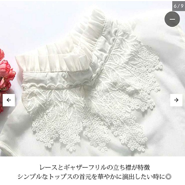 レース⭐つけ襟 レディースのアクセサリー(つけ襟)の商品写真