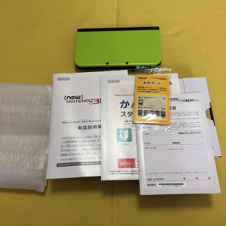 ニンテンドー3DS(ニンテンドー3DS)のmlcchi様専用 人気カラー NEW 3DS ライム&ブラック ほぼ新品(携帯用ゲーム機本体)