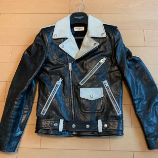 サンローラン(Saint Laurent)のサンローラン バイカラー ライダース 登坂 バレンシアガ supreme(ライダースジャケット)