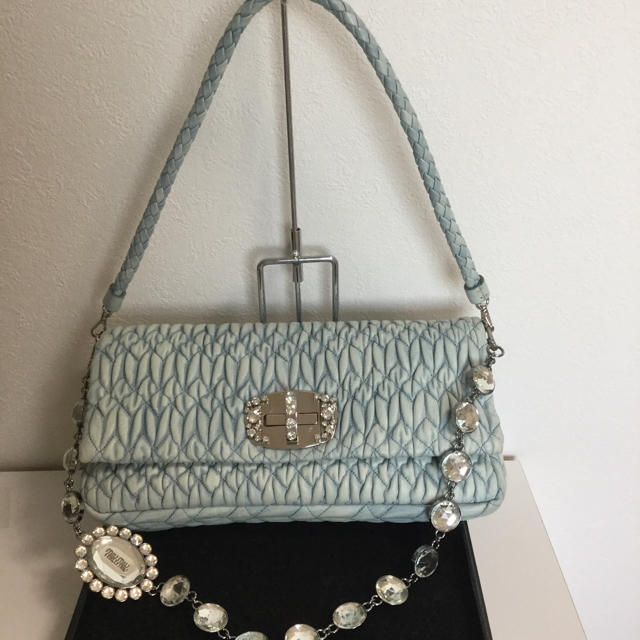 正規品【人気】miumiu ナッパクリスタル 3WAYバッグ